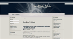 Desktop Screenshot of markoblad.com