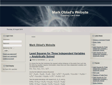 Tablet Screenshot of markoblad.com